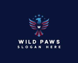 Veteran Patriot Eagle logo design