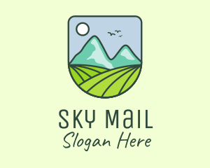 Outdoor Mountain Badge logo design