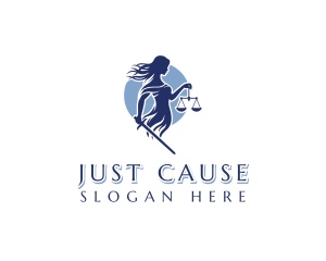 Justice - Justice Woman Scale logo design