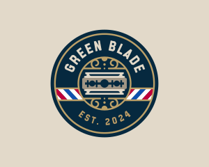 Razor Blade Barbershop logo design