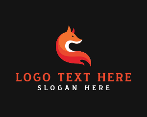 Modern - Wild Fox animal logo design