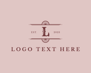 Whiskey - Western Retro Wagon Wheel logo design