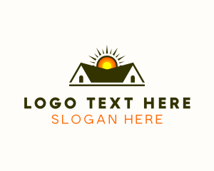 Residential - Roofing Residence Contractor logo design