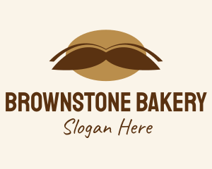 Brown Mustache Grooming  logo design