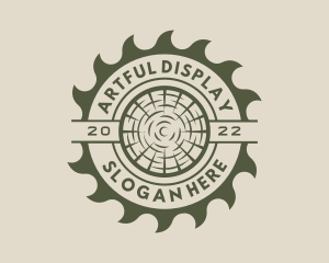 Circular Saw Lumberjack logo design