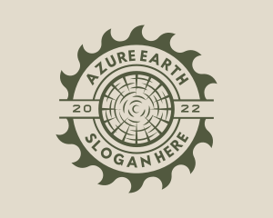 Circular Saw Lumberjack logo design