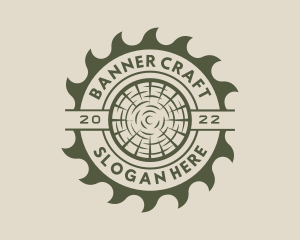 Circular Saw Lumberjack logo design