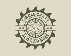 Circular Saw Lumberjack logo design