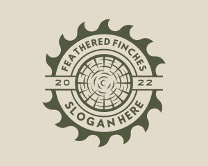 Circular Saw Lumberjack logo design