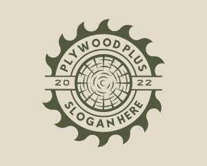 Circular Saw Lumberjack logo design