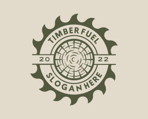 Circular Saw Lumberjack logo design