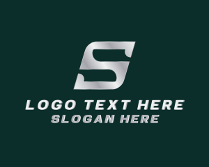 Steel - Metal Fabrication Contractor Letter S logo design