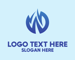 Letter W - Zigzag Letter W logo design