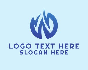 Startup - Zigzag Wave Letter W logo design