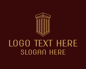 Greek Column Pillar Logo