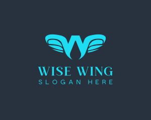 Avian Wings Letter W logo design