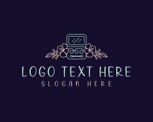 Beautician - Floral Makeup Beautician logo design