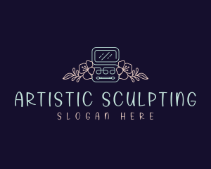 Floral Makeup Beautician logo design