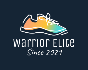 Shoe Maker - Gradient Rubber Shoes logo design