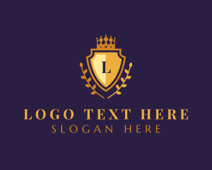 Elegant - Gold Shield University logo design