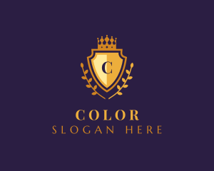 Golden - Gold Shield University logo design