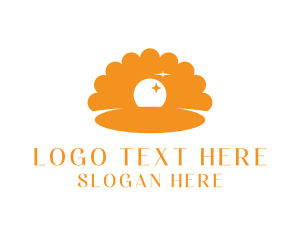 Clam Shell - Pearl Sea Shell logo design