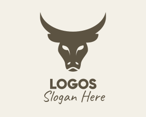 Horns - Brown Farm Buffalo logo design