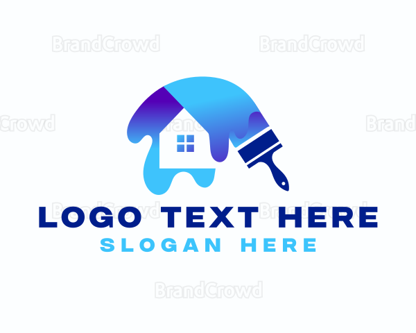 House Painting Brush Logo