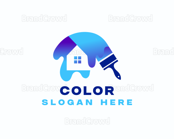 House Painting Brush Logo