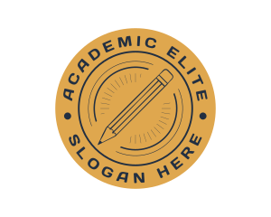 Highschool - School Pencil Writing logo design