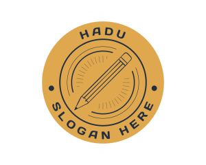 Pen - Educational Learning Seal logo design