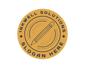 Write - School Pencil Writing logo design