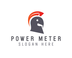 Meter - Meter Spartan Helmet logo design