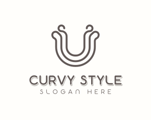 Curvy - Generic Curvy Letter U logo design