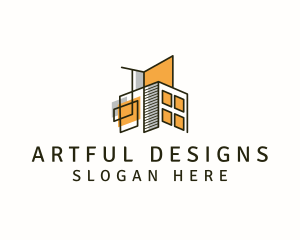 Architect Contractor Structure logo design