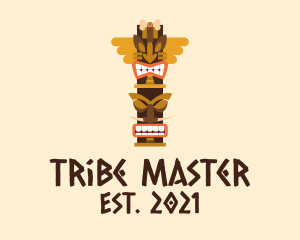 Tribal Totem Pole  logo design