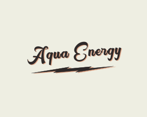 Energy Lightning Bolt logo design