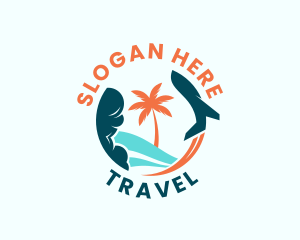 Traveler Airplane Tour logo design