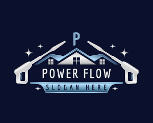 Roof Cleaning Power Wash logo design