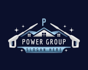 Roof Cleaning Power Wash logo design