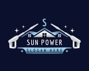 Roof Cleaning Power Wash logo design