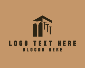 Nail - Construction Home Tools logo design
