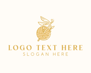 Yarn - Crochet Knitting Yarn logo design