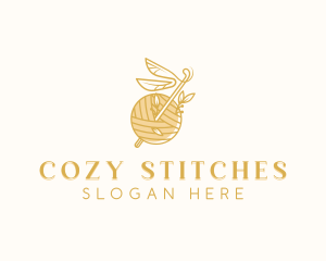 Crochet Knitting Yarn logo design