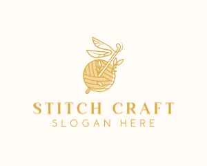 Crochet Knitting Yarn logo design