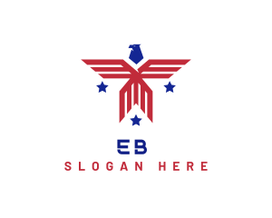 United States - Patriotic American Eagle logo design