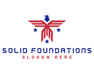 Bald Eagle - Patriotic American Eagle logo design