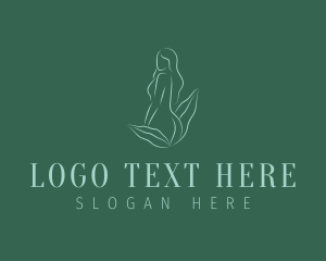 Nude - Beauty Body Leaves logo design