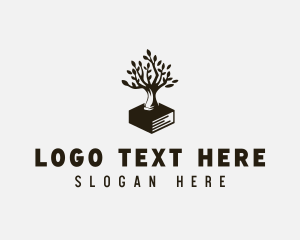 Learning - Tree Book Learning logo design