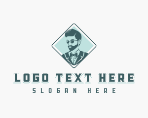 Suit - Tuxedo Formal Menswear logo design